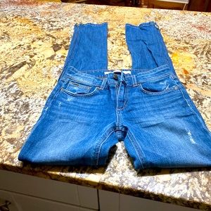 Jeans with zippers on sides